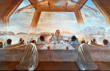  surrealism Painting - Sacrament of the Last Supper Surrealism